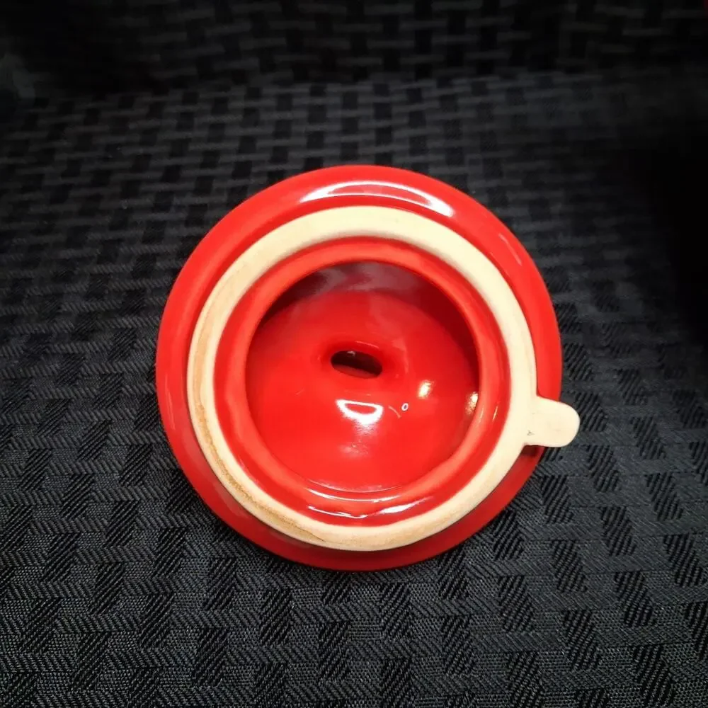 VTG CHANTAL 1.5 QT CERAMIC STONEWARE RED TEAPOT 92-TP13/I EUC